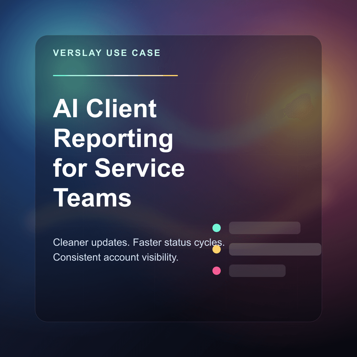 AI Client Reporting for Service Teams