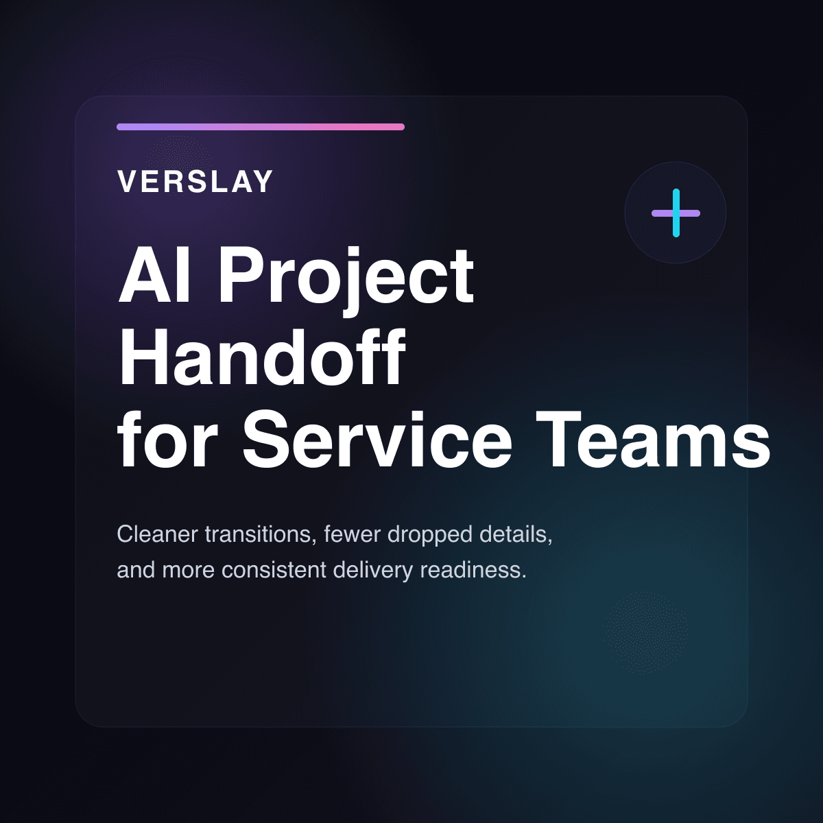 AI Project Handoff for Service Teams